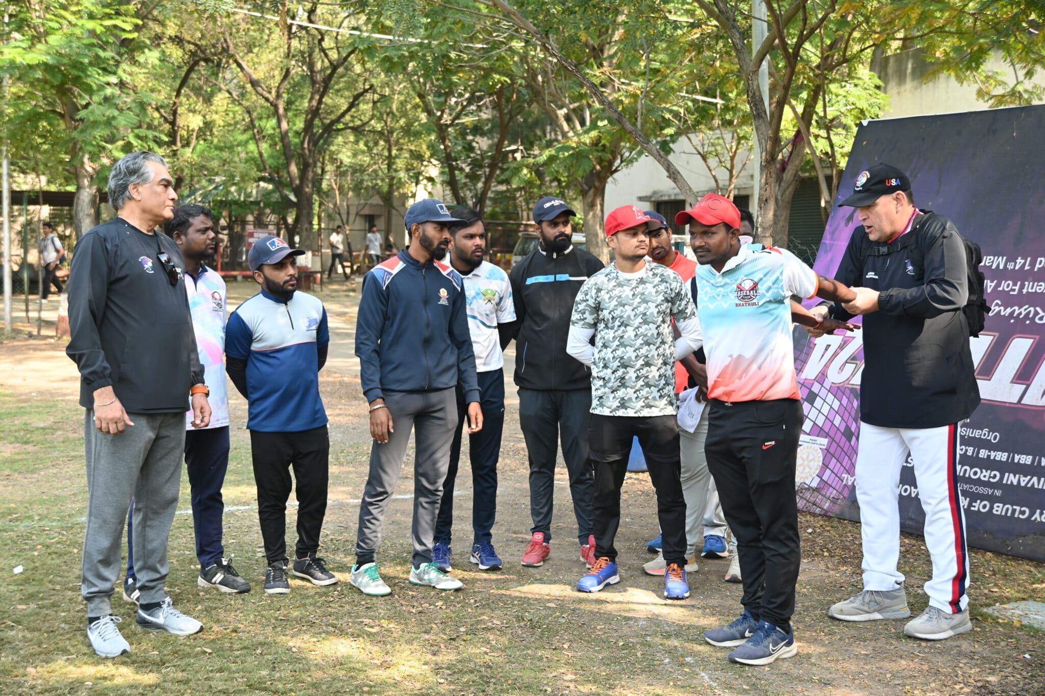 Kopargaon Camp - Coach demonstrating techniques